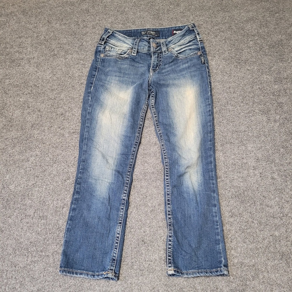Silver Jeans Co. Jeans Womens Size 26 Blue Suki Super Stretch Straight Leg Denim